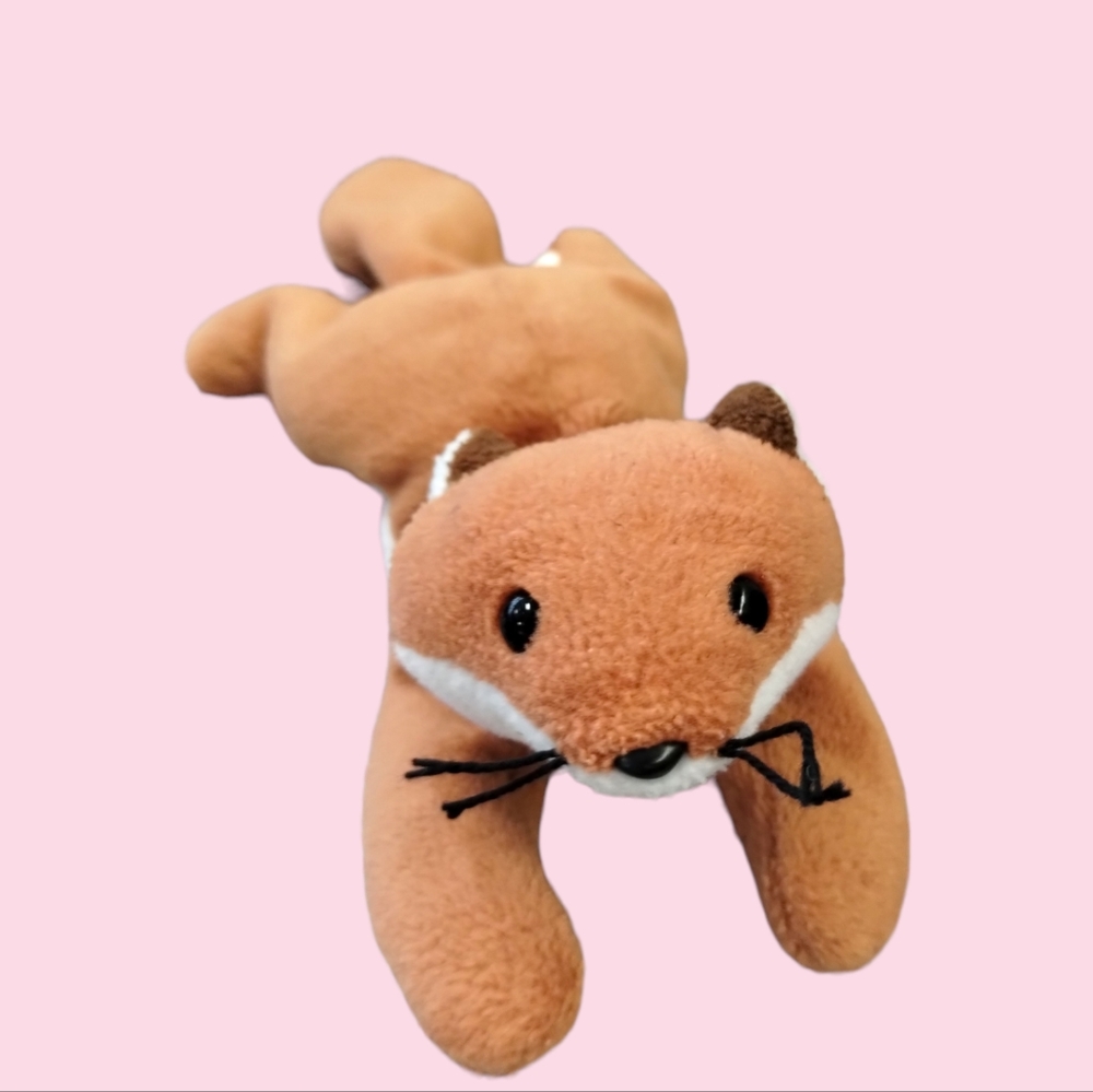 ✓TY Beanie Baby "Sly" Fox 1996 With Yarn Whiskers